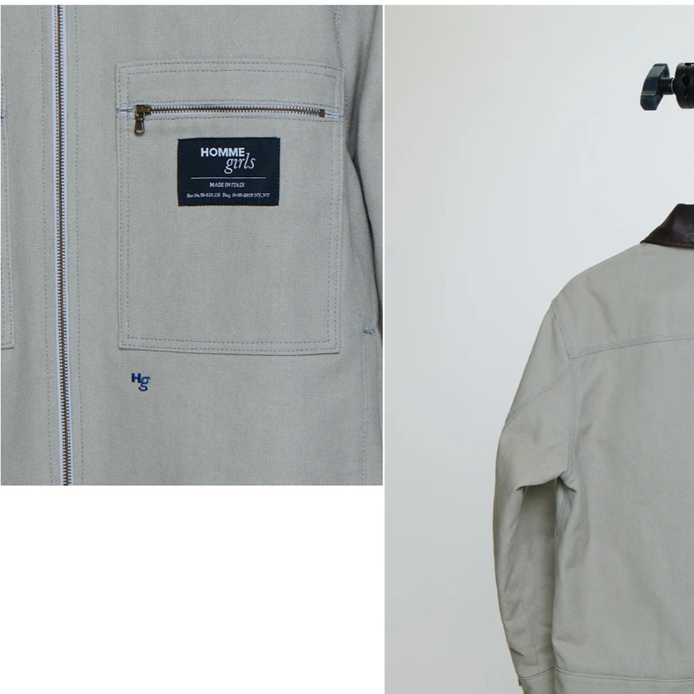 Hommegirls homme girls grey work jacket - Picture 4 of 9